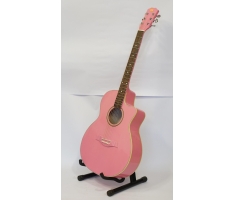 Đàn guitar acoustic màu hồng